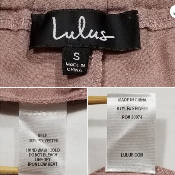 LULUS Jest Mauve Drawstring Shorts 6360E1M - Picture 7 of 7